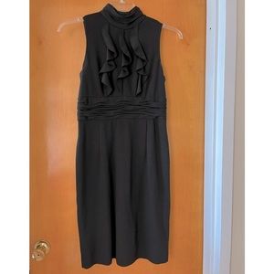 Hi-Neck Ruffle Dress